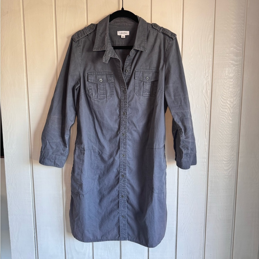 Calvin Klein Charcoal Gray Dress